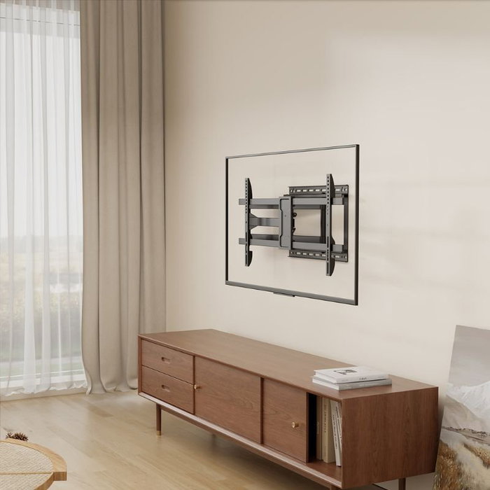 Aisens Soporte de Pared WT80TSLE-419 para TV de 43-80 pulg, Negro
